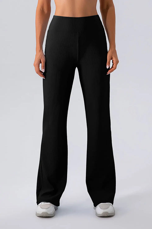 'Everly' High Waist Straight Leg Pants - Celes Fashion